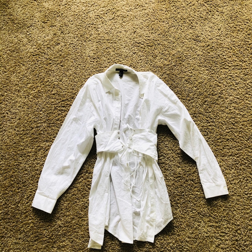 Corset button up dress